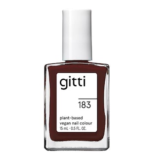 gitti plant-based vegan nail colour, no. 183 precious plum
