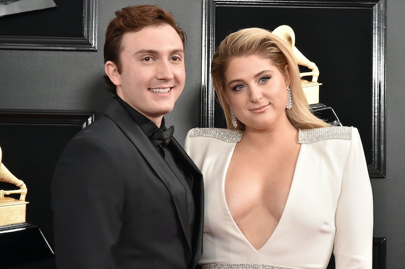 LOS ANGELES, CALIFORNIA - FEBRUARY 10: Daryl Sabara and Meghan Trainor attend the 61st Annual Grammy...