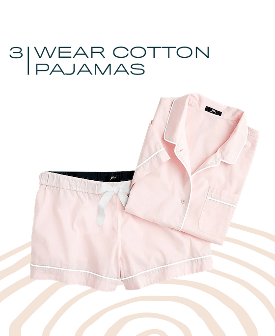 Short-Sleeve Pajama Set in End-on-End Cotton
